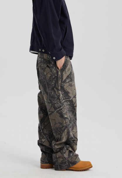 Rugged Tree Camouflage Old Work Pants