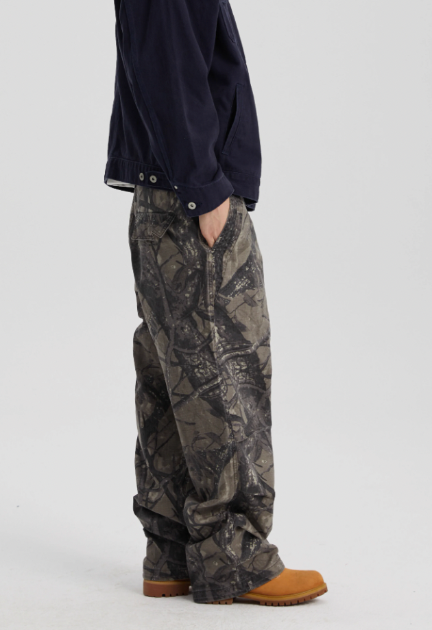 Rugged Tree Camouflage Old Work Pants