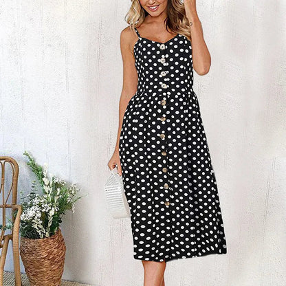 Small Open Red Style Midi Dresses
