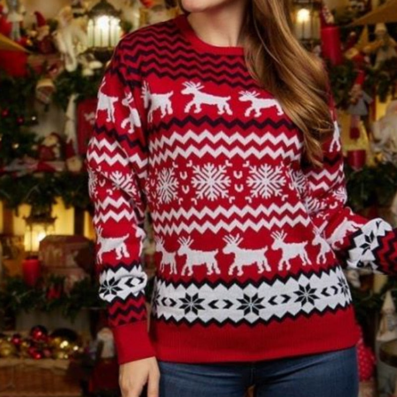 Couple Matching Sweaters Christmas Family Couples Jumpers Warm Thick