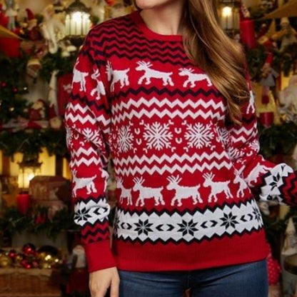Couple Matching Sweaters Christmas Family Couples Jumpers Warm Thick