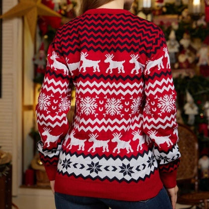 Couple Matching Sweaters Christmas Family Couples Jumpers Warm Thick
