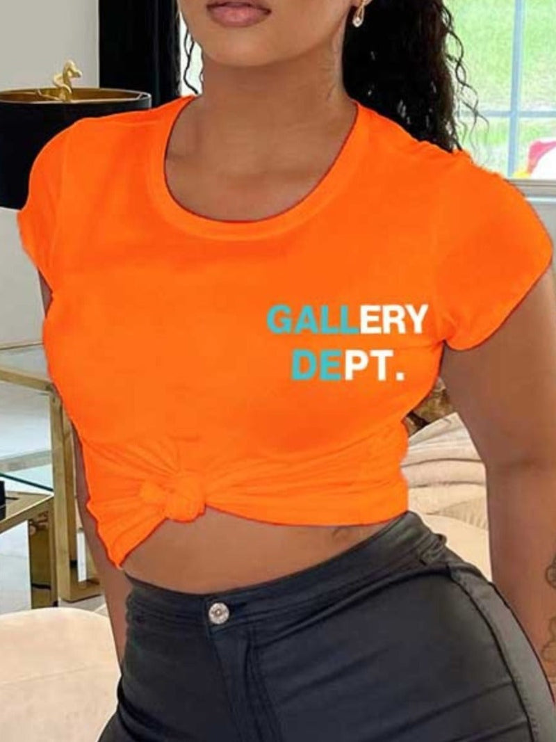 Gallery Dept Letter Print T-shirt Ar506