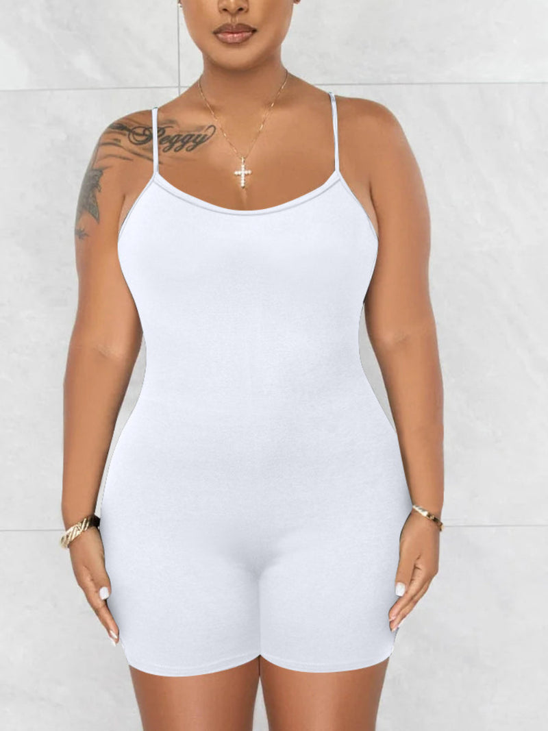 Basics Adjustable Strap Skinny Romper Ar5018