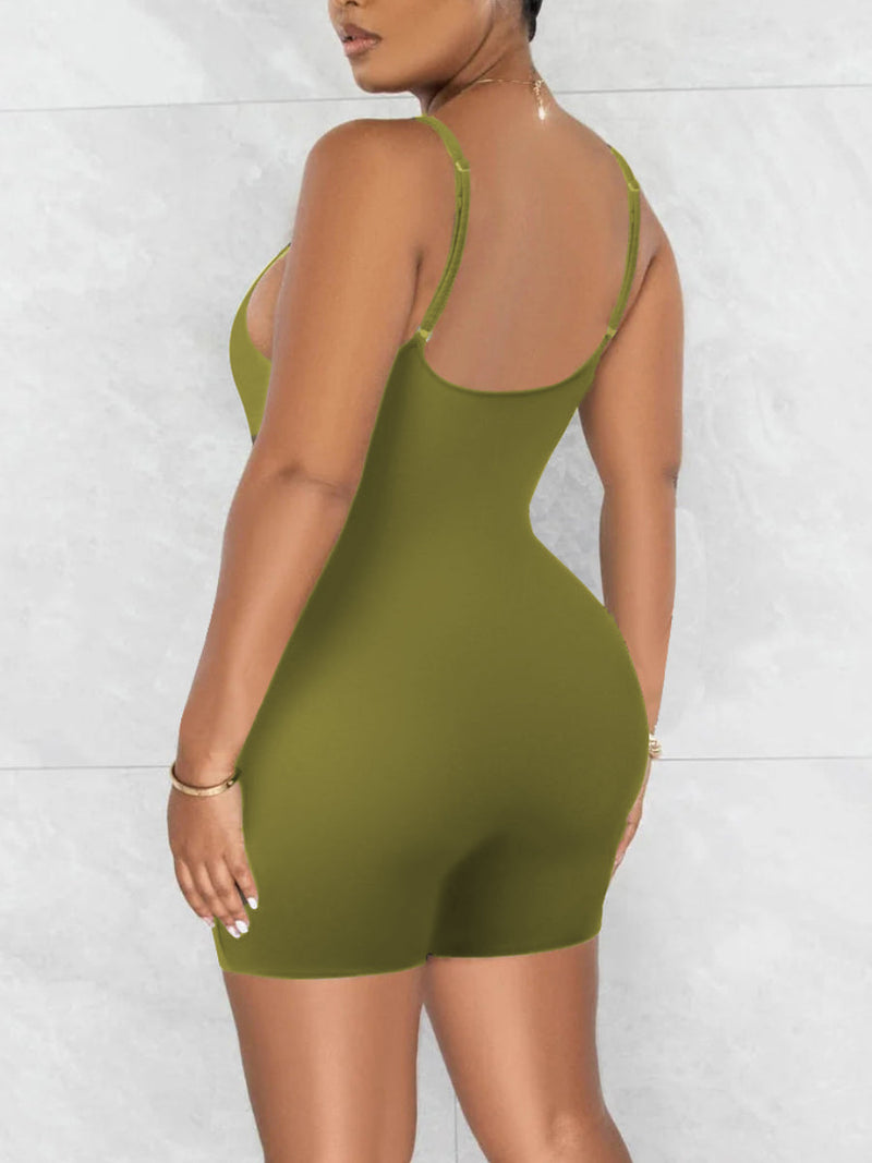 Basics Adjustable Strap Skinny Romper Ar5018
