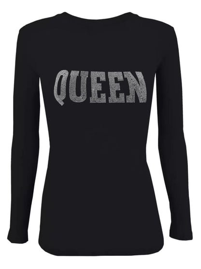Queen Letter Decor T-shirt Bo304