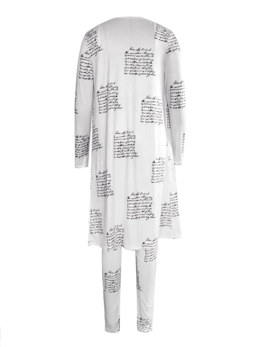 Cami Geometric Print Drawstring Three Piece Pants Set Bo5084