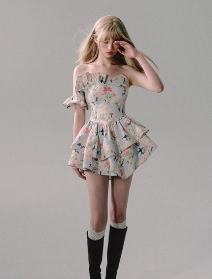 Ruffle Mini Dress