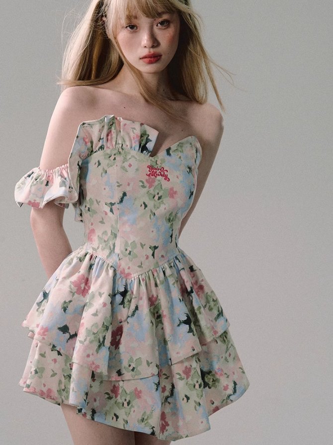 Ruffle Mini Dress