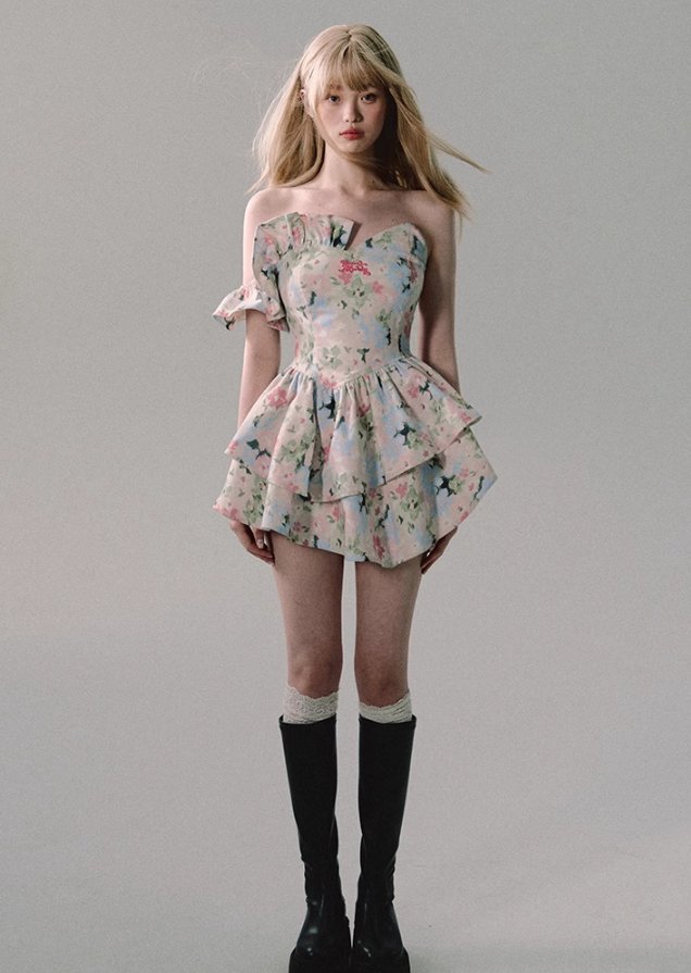 Ruffle Mini Dress