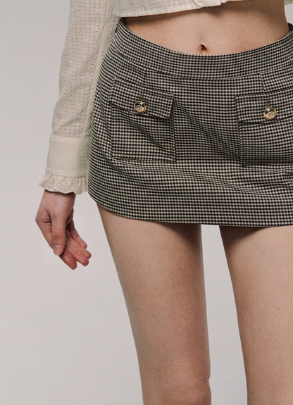 Retro Houndstooth Jacket/skirt