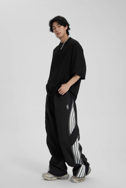 Striped Paratrooper Sports Rushing Pants