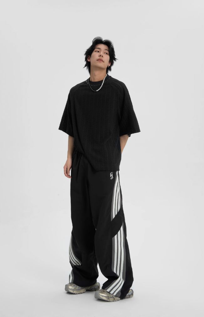 Striped Paratrooper Sports Rushing Pants