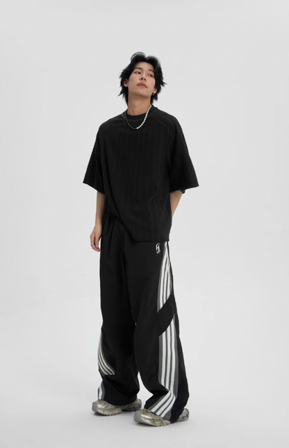 Striped Paratrooper Sports Rushing Pants