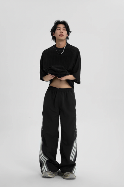 Striped Paratrooper Sports Rushing Pants