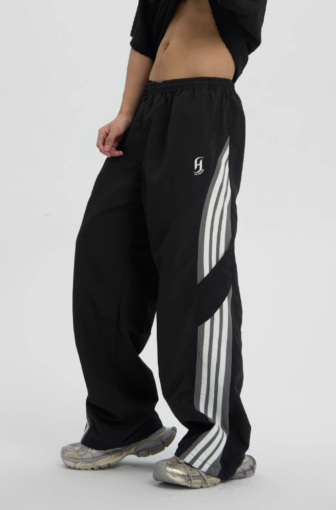 Striped Paratrooper Sports Rushing Pants
