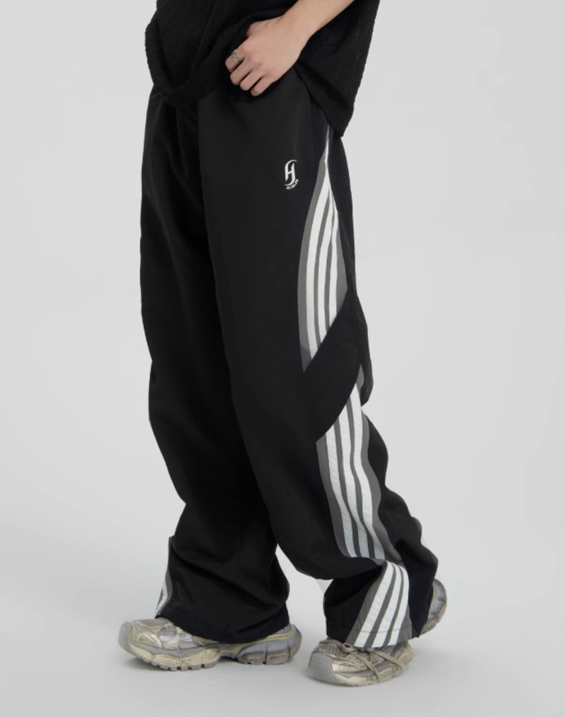 Striped Paratrooper Sports Rushing Pants