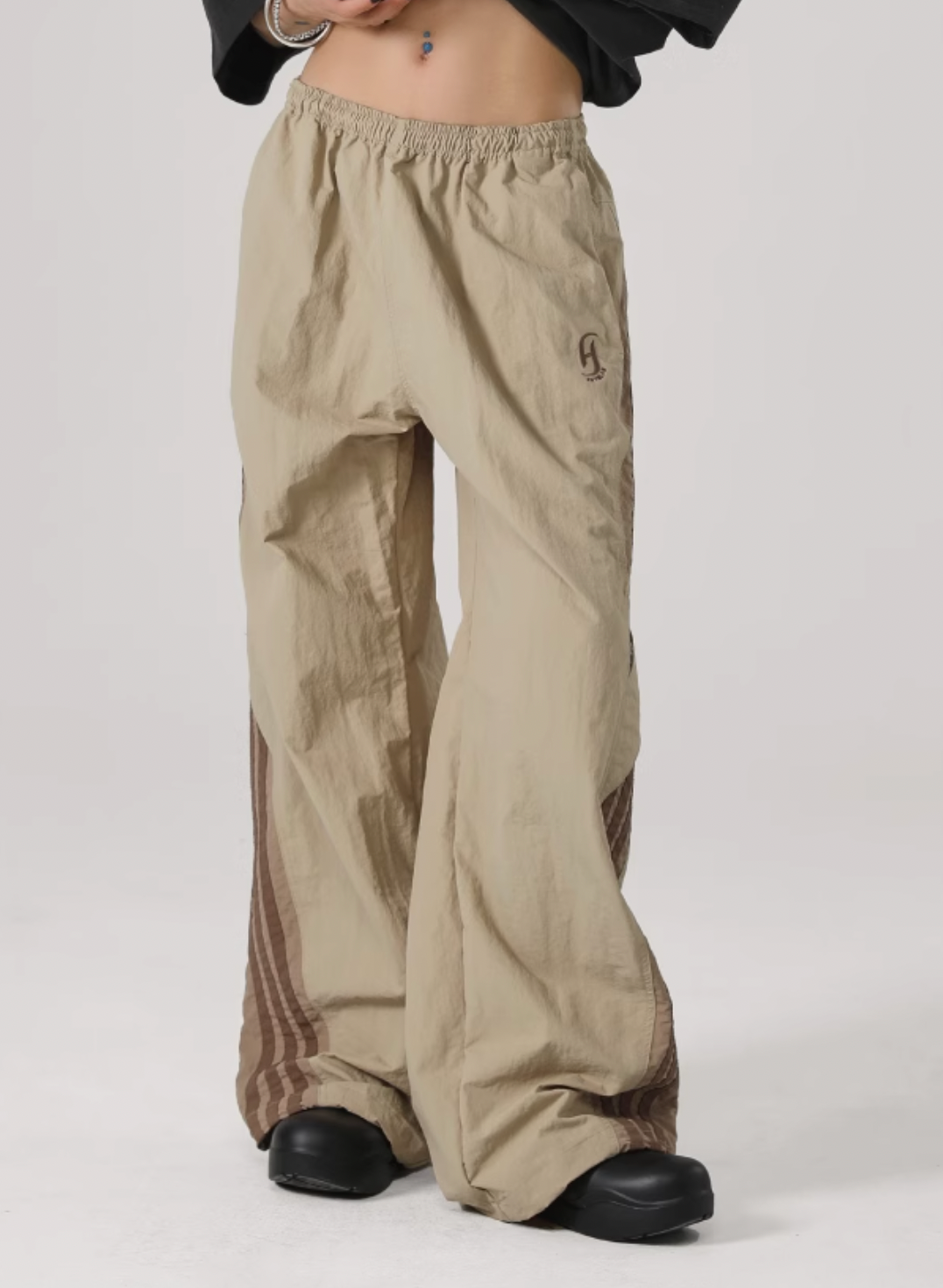 Striped Paratrooper Sports Rushing Pants