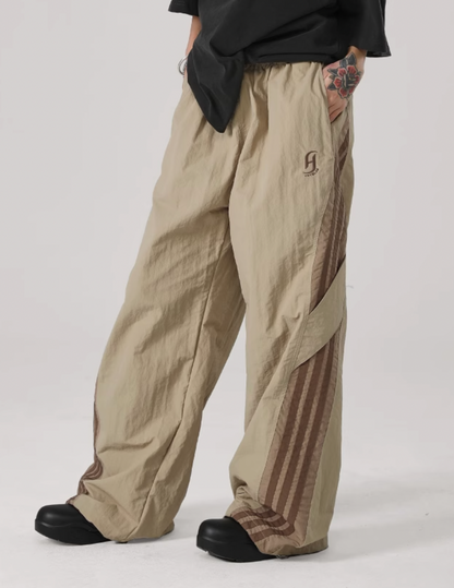 Striped Paratrooper Sports Rushing Pants