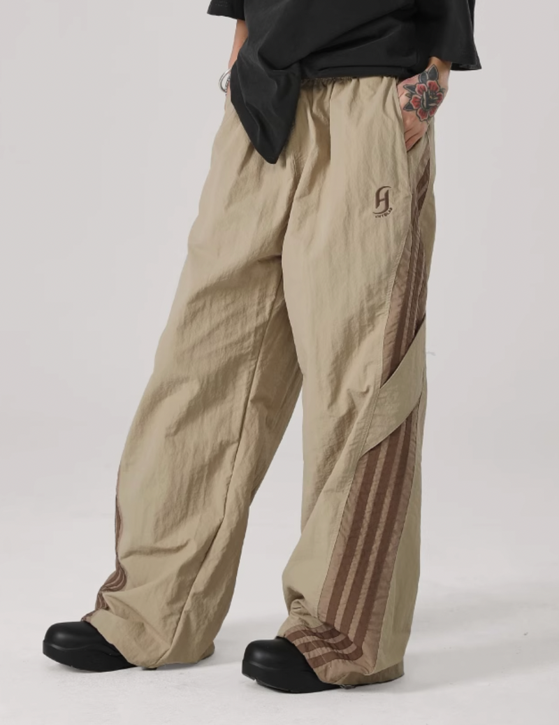 Striped Paratrooper Sports Rushing Pants