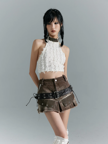 Frustration Garden Gothic Punk Cargo Shorts