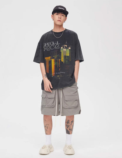 Cargo Shorts With Drawstring Waist