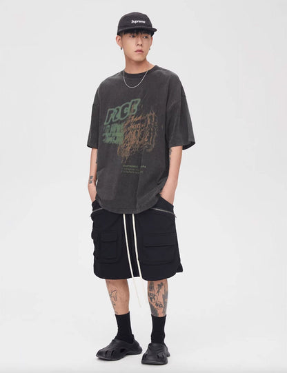 Cargo Shorts With Drawstring Waist