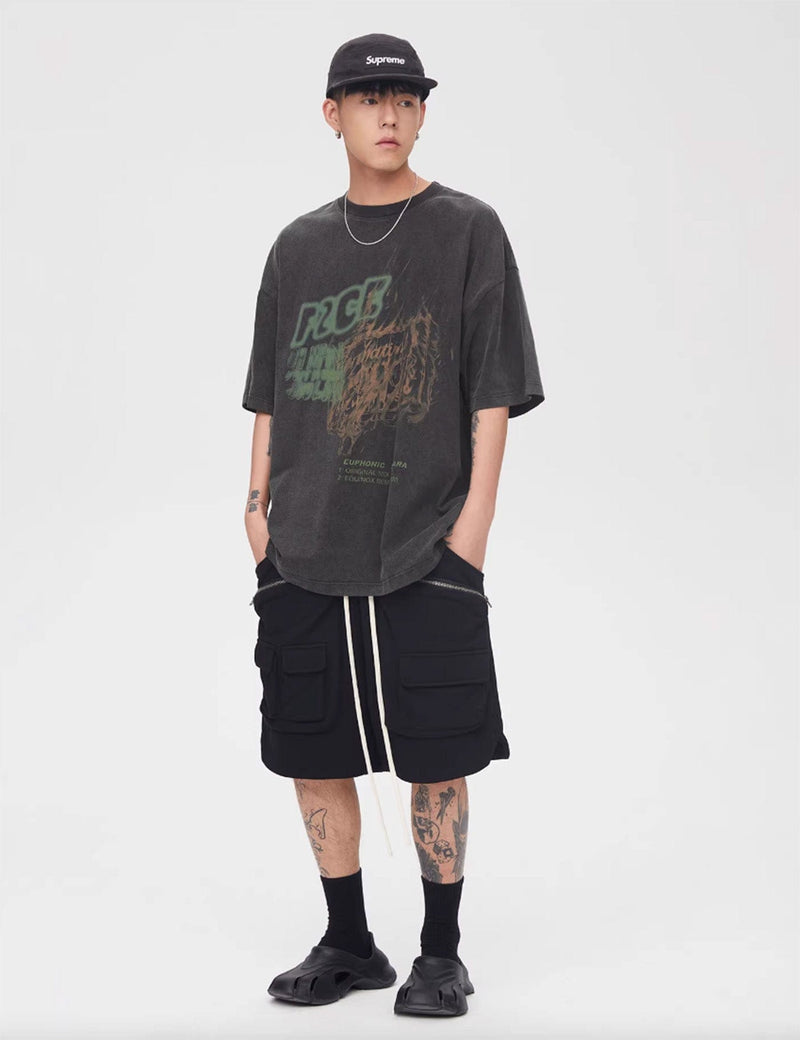 Cargo Shorts With Drawstring Waist
