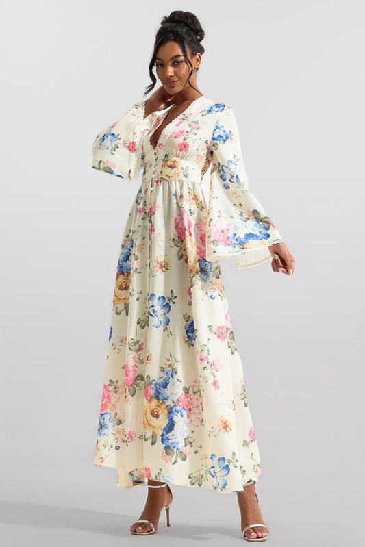 Lace Bottom Midi Dress