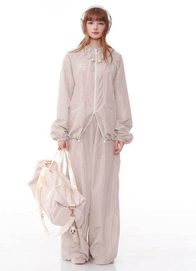 Wide-leg Track Pants