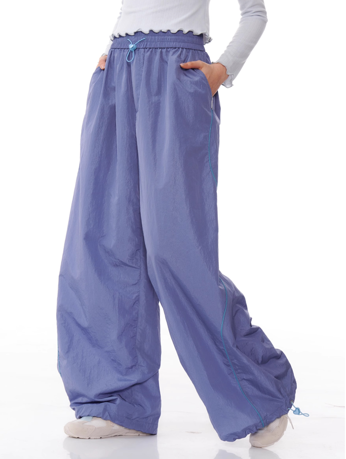 Wide-leg Track Pants