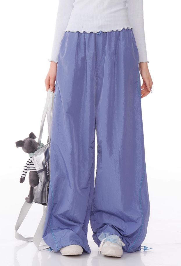 Wide-leg Track Pants