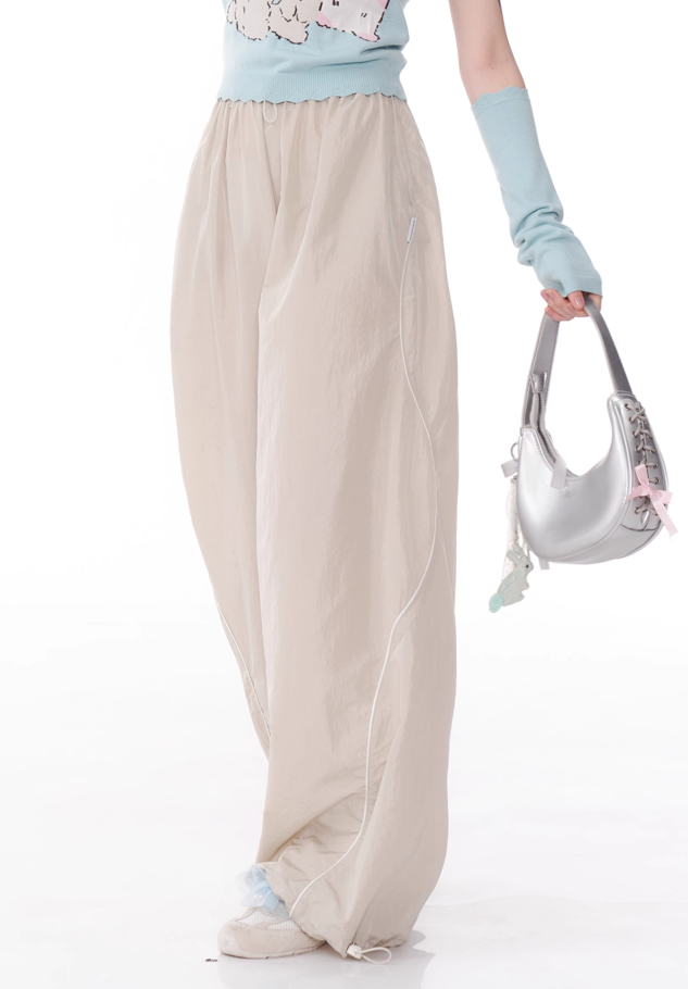 Wide-leg Track Pants