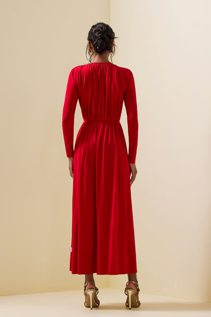 3d Jersey Bottom Midi Dress