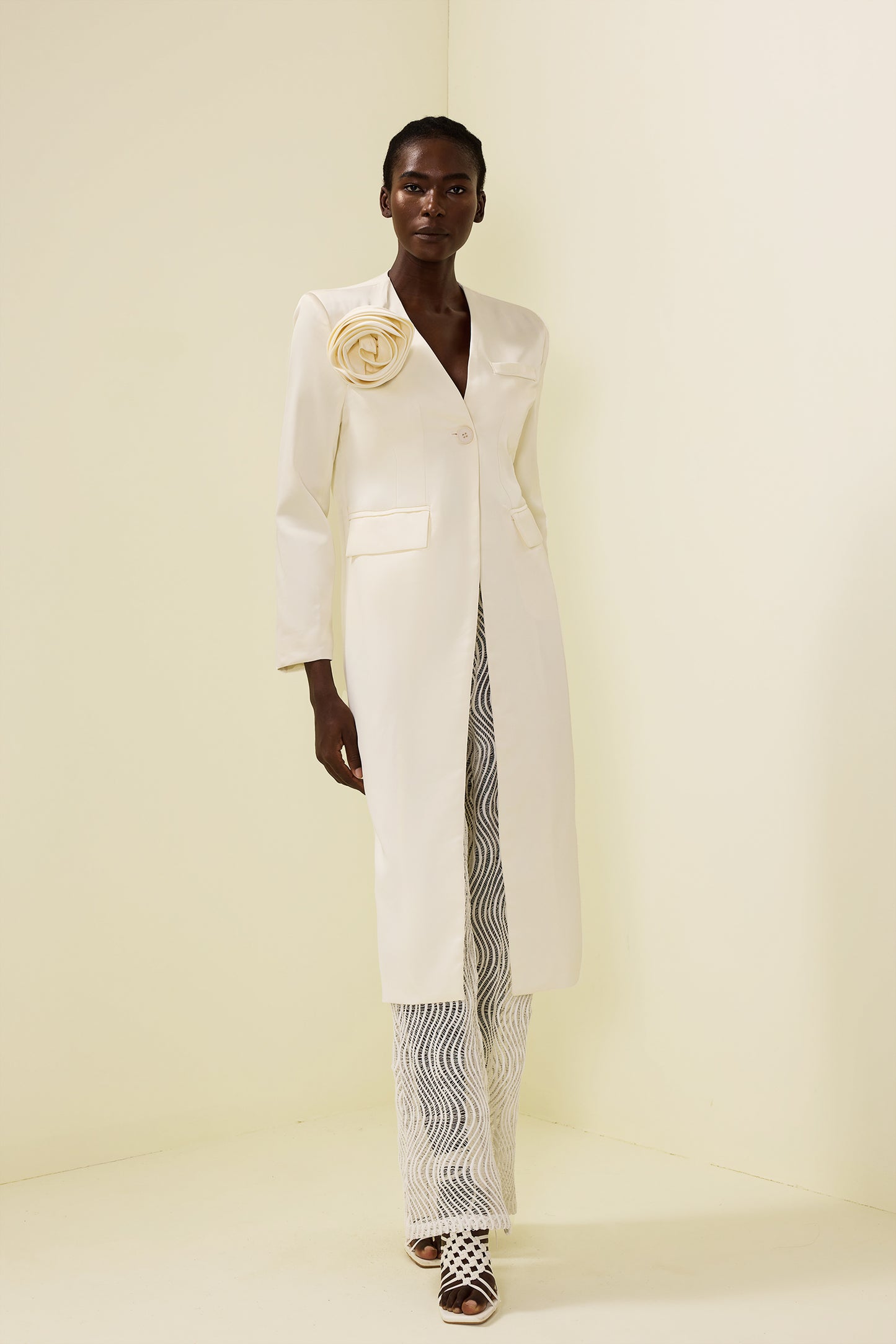 3d Long Sleeve Coat