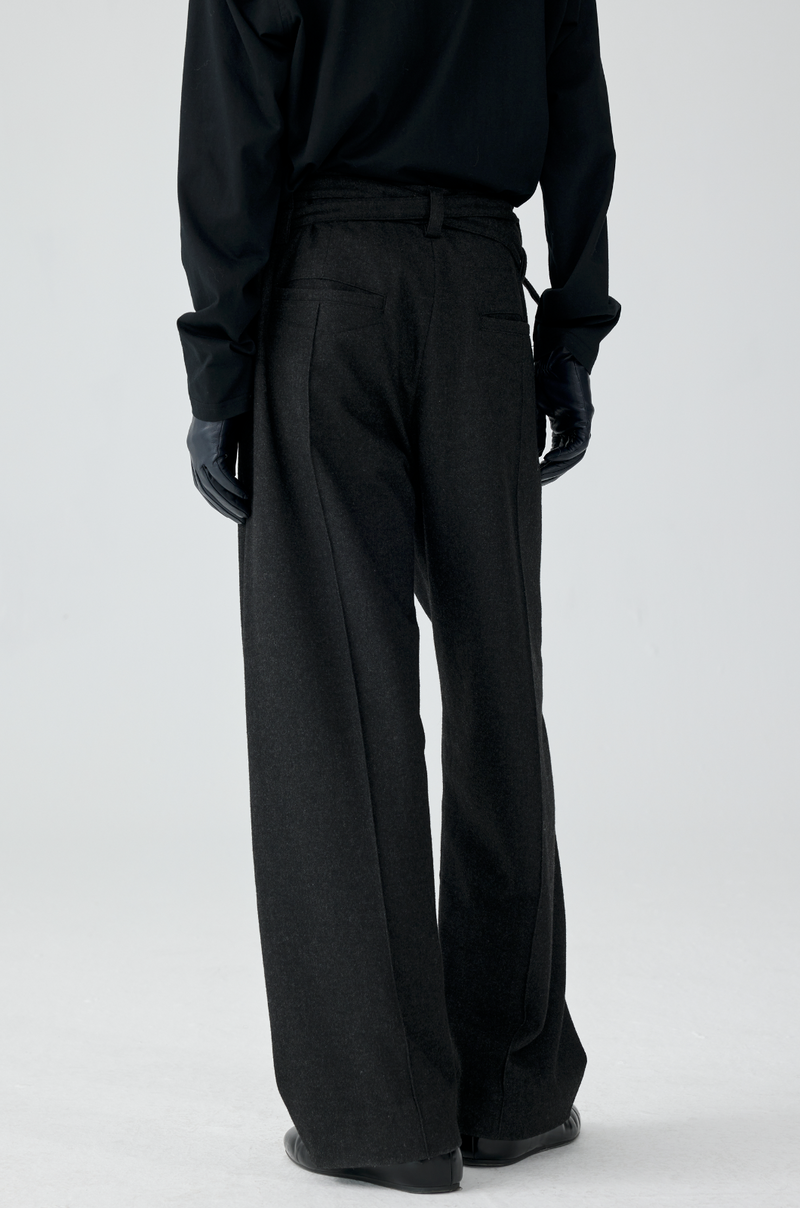 Black Wide Leg Formal Pants