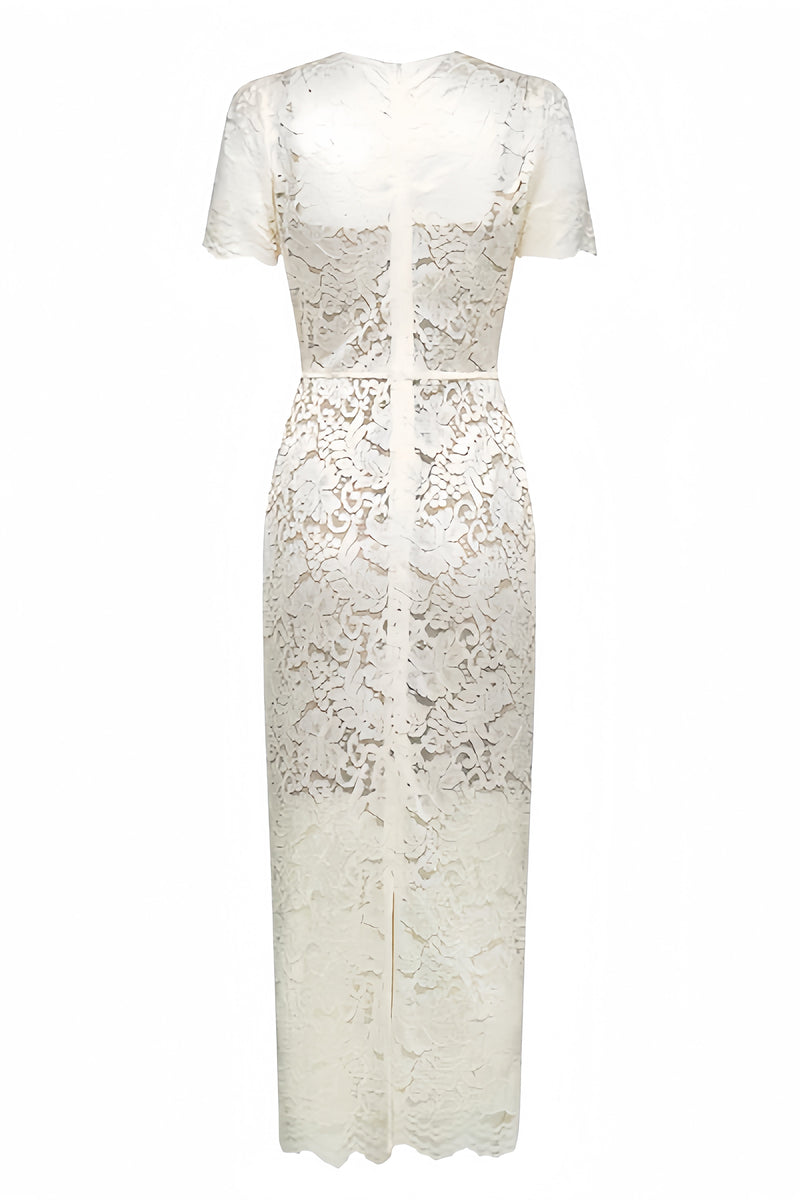 Fina Lace Slim Fit Midi Dress