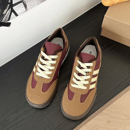 Comfort Increase Niche Retro German Training Shoes Female Summer Breathable Flat Shoes Sports Forrest Gump Shoes
