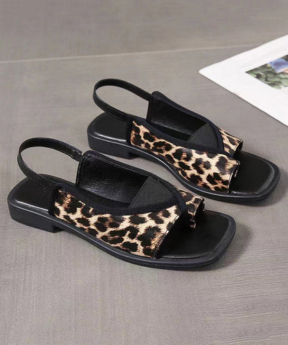 New Summer Elastic Back Strap Square Headed Roman Shoes Xc1043