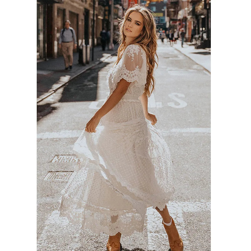 Summer White Midi Dresses