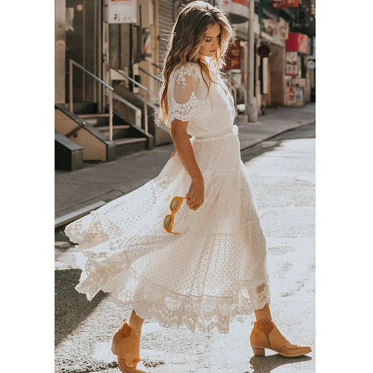 Summer White Midi Dresses