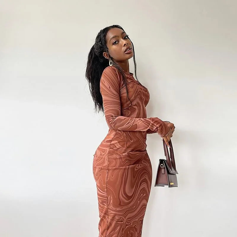 Satin Autumn Winter Birthday Club Fit Midi Dresses