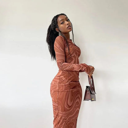 Satin Autumn Winter Birthday Club Fit Midi Dresses