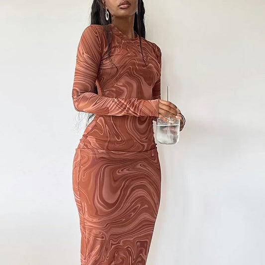 Satin Autumn Winter Birthday Club Fit Midi Dresses
