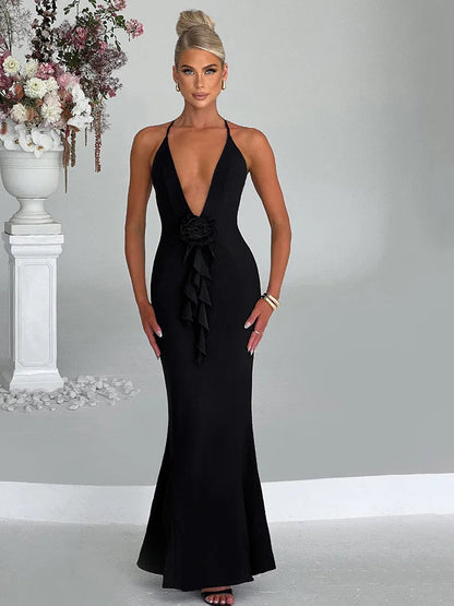 New Slim Slip Ruffled High Y2k Midi Dresses