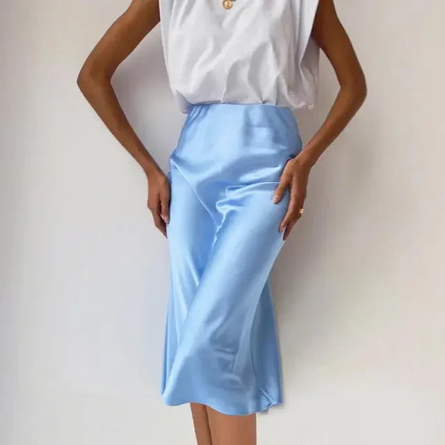 Dressbetty - High Street Satin Bodycon Skirt