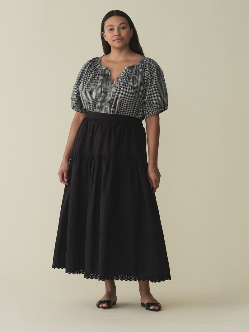 Sebastiane Cotton Midi-skirt