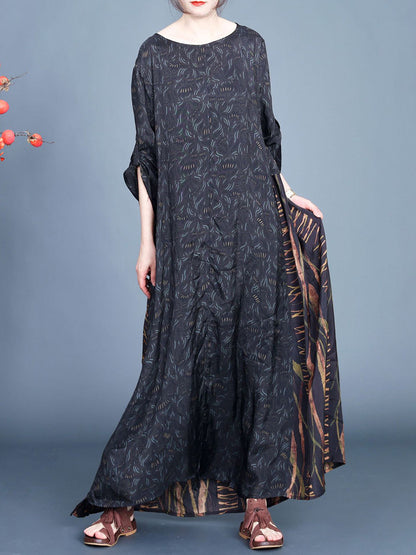 Artsy Spliced Spring Maxi Dress Co1005