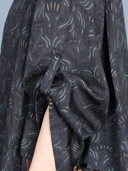 Artsy Spliced Spring Maxi Dress Co1005