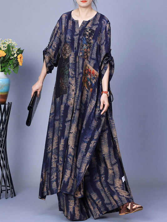 Spring Patch Spliced Long Shirt+pants Co1055